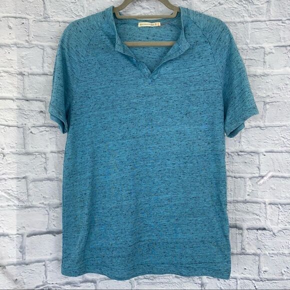 Alternative essential short sleeve w/quarter button up men size small - Picture 1 of 6